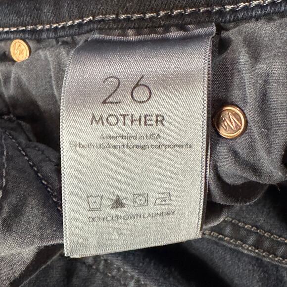 Mother SZ 26 The Stunner Zip Two Step Fray Jeans Last Call Stretch Mid-Rise Blue - Picture 9 of 13